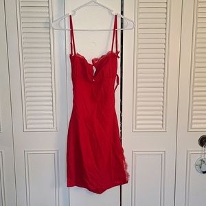 Au Naturale mini dress red